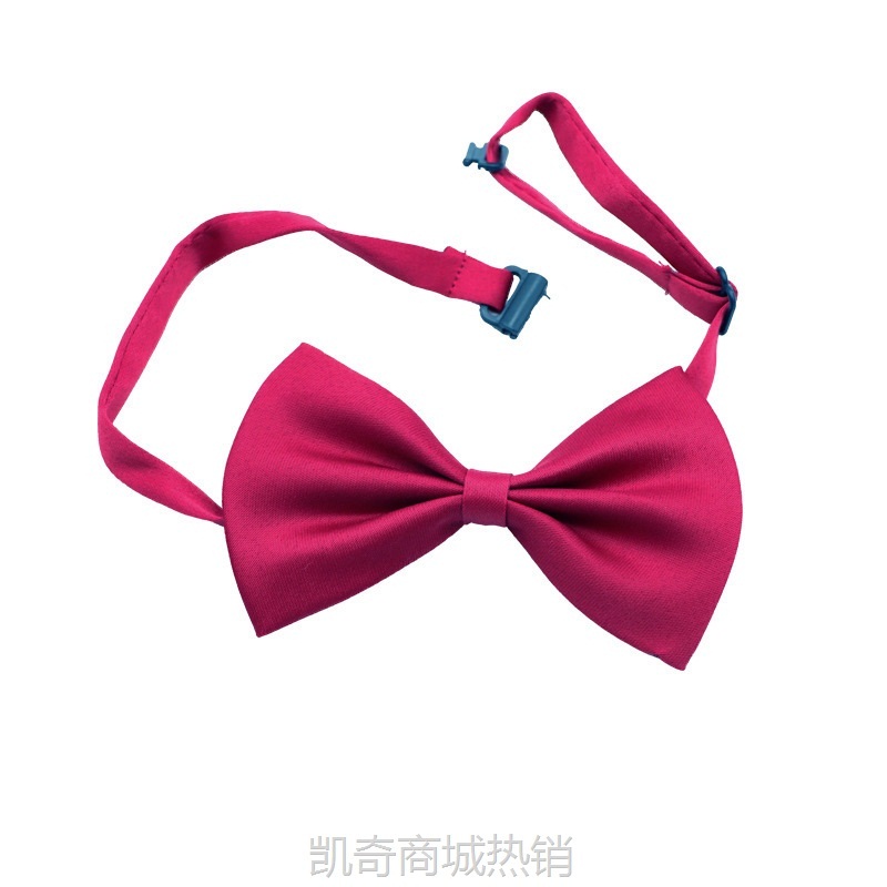 成人伴郎结婚领结婚礼正装英伦韩版红色黑色男士蝴蝶结单层领结女