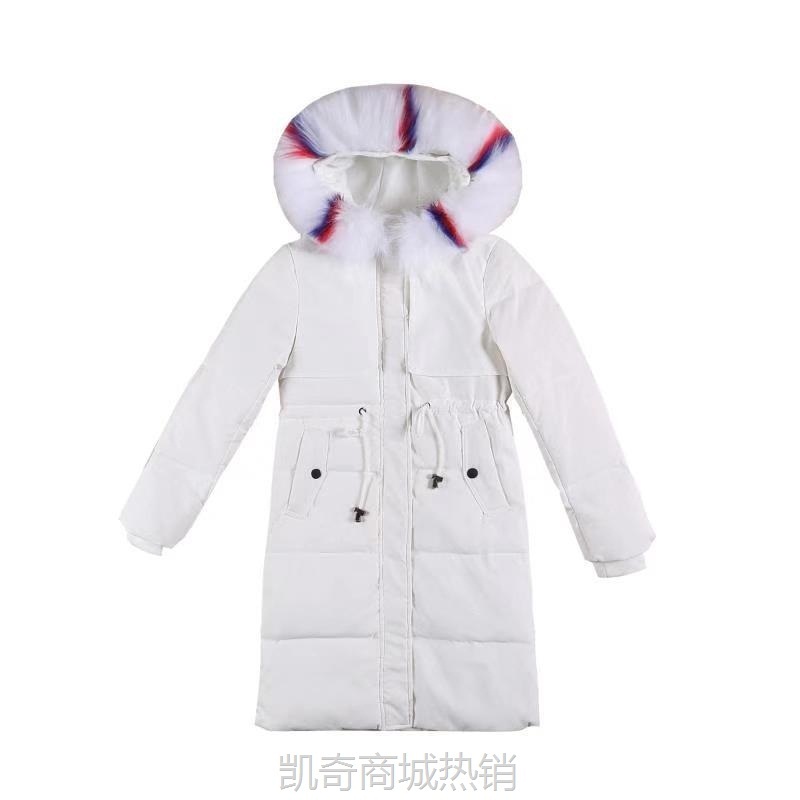 高端奢华派克服女中长款2023新款棉衣韩版收腰修身羽绒棉服女外套