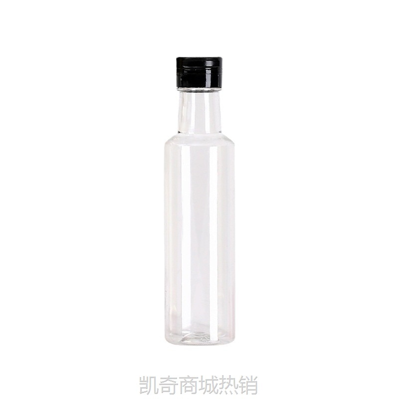 食品级250ml500ml圆形塑料油瓶酱油醋油醋汁料酒密封防渗漏空油瓶
