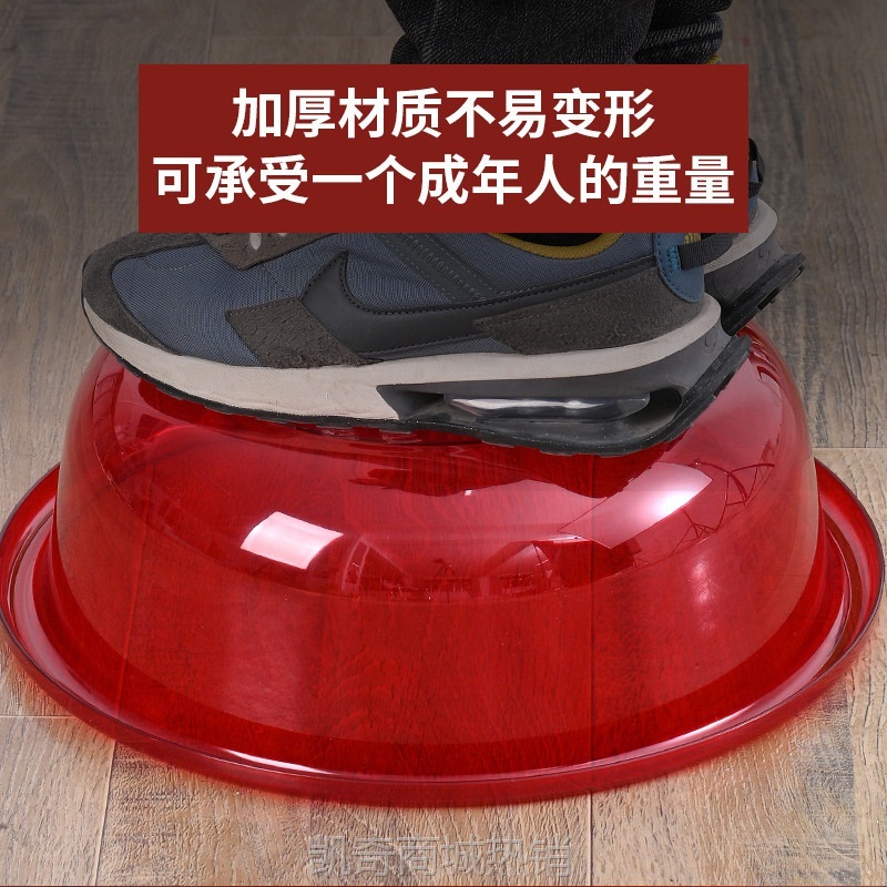 结婚红盆女方娘家陪嫁红色喜盆嫁妆婚礼喜庆水晶盆结婚塑料盆脸盆