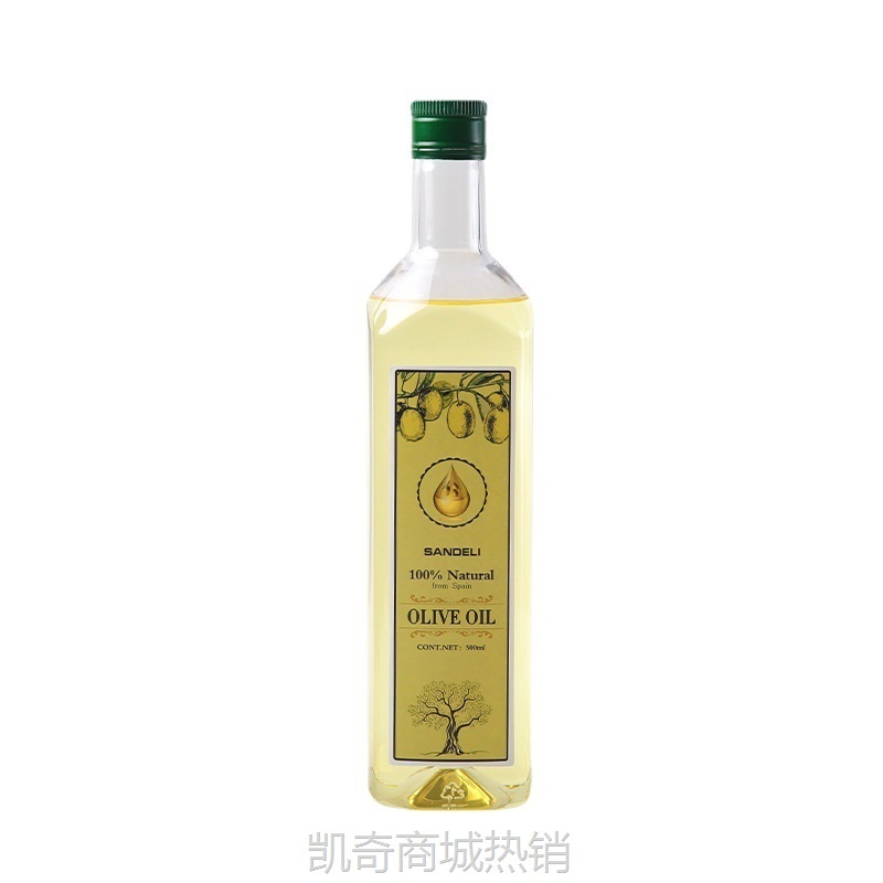 厨房加厚方形塑料黄油醋瓶500ml山茶油橄榄油分装调料味酱油空瓶