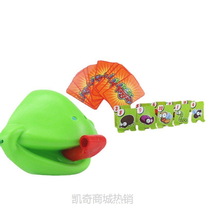 【批发】贪吃变色龙蜥蜴快速打牌年会团建对战玩具游戏青蛙吐舌头