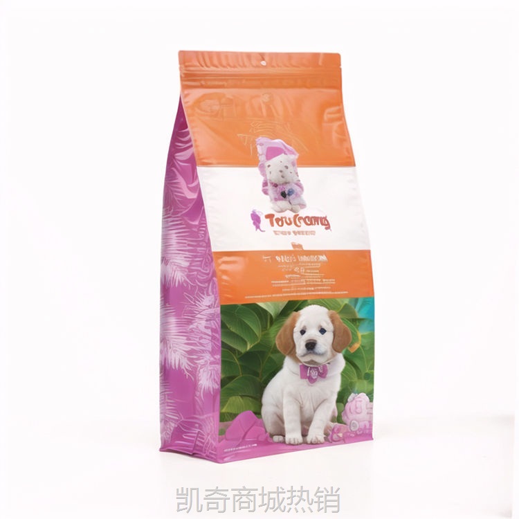 八边封狗粮食品包装袋定制 铝塑密封站立袋 宠物食品塑料复合铝袋
