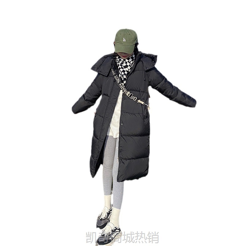 【♥首单0.1元♥】羽绒棉服女2023冬新款韩版中长款棉衣帽子可拆卸加厚女士棉袄外套