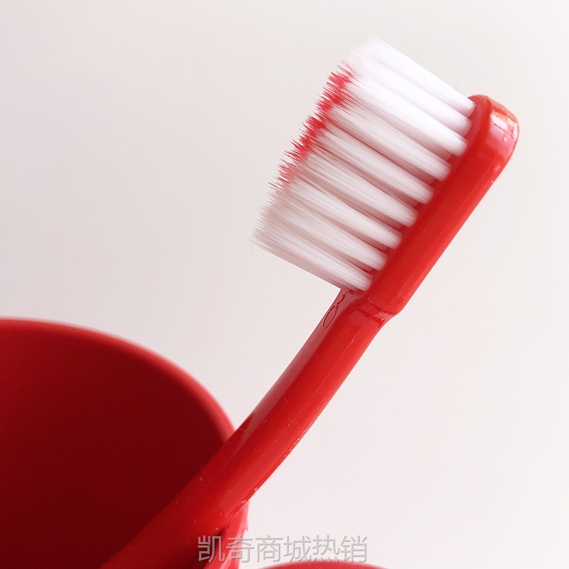 结婚用品批发婚庆牙刷情侣一对大红色新人婚礼喜庆软毛牙刷陪嫁