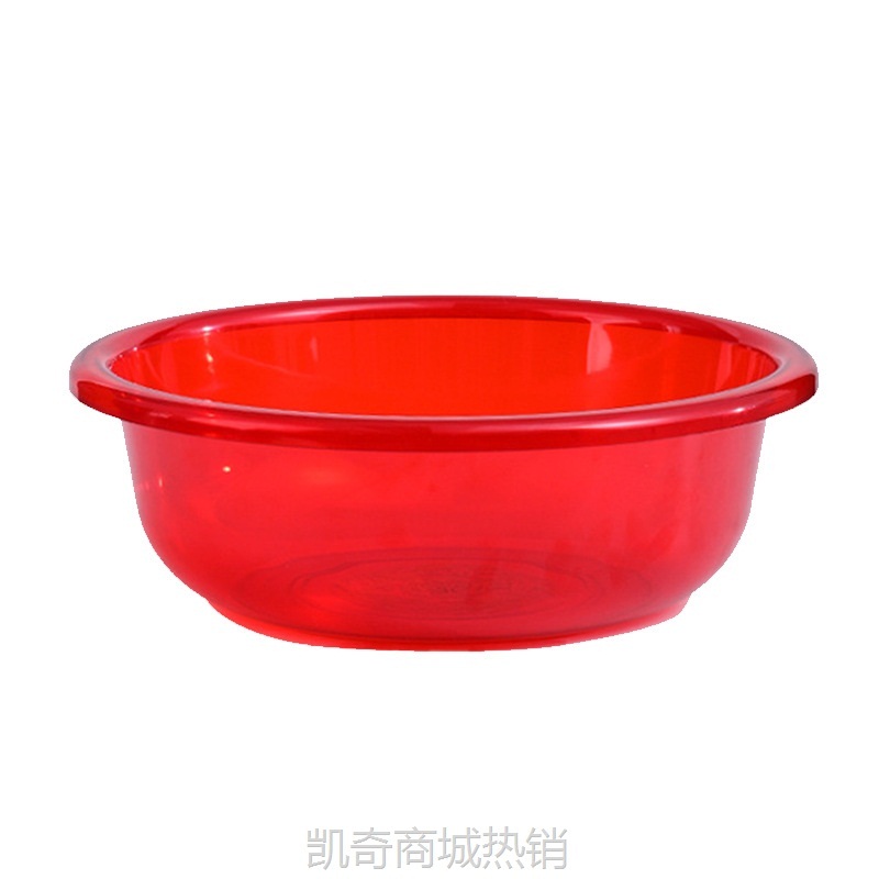 结婚红盆女方娘家陪嫁红色喜盆嫁妆婚礼喜庆水晶盆结婚塑料盆脸盆