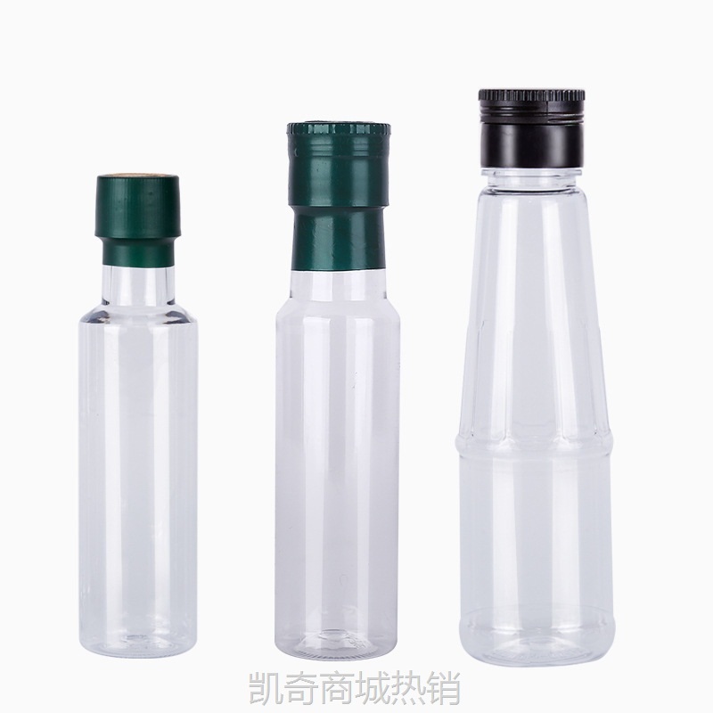 100ml塑料山茶油瓶调料瓶香油瓶带按压盖小容量酱油醋瓶分装瓶