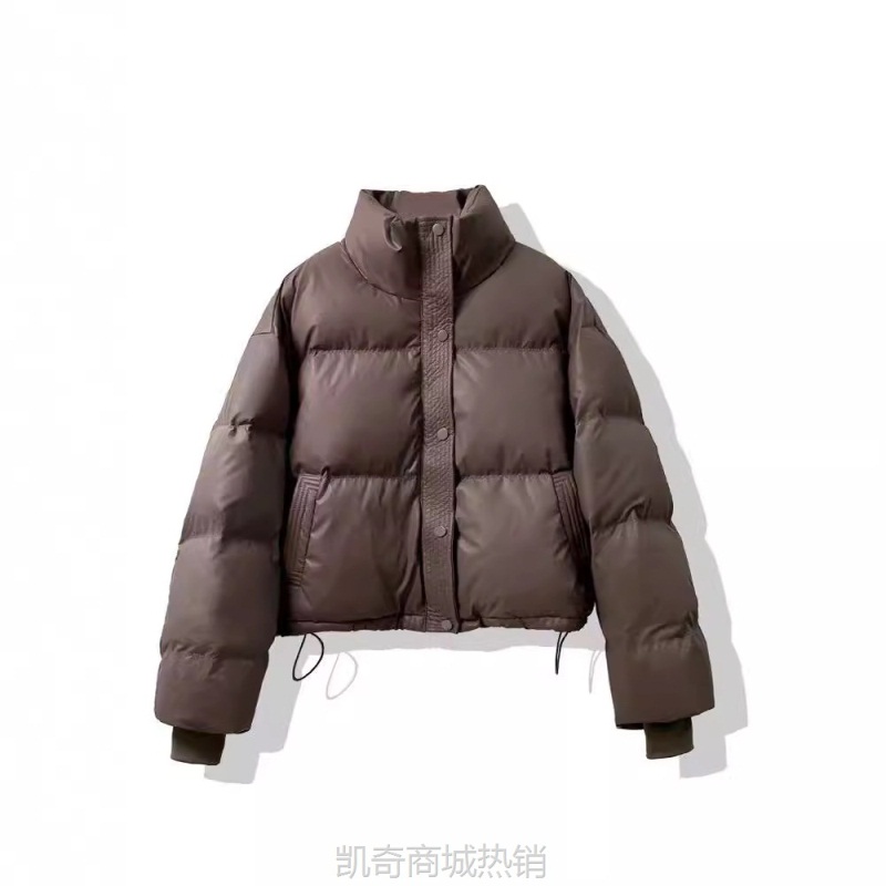 免洗新款PU皮棉服女短款2024新款宽松加厚面包服小个子棉袄外套潮