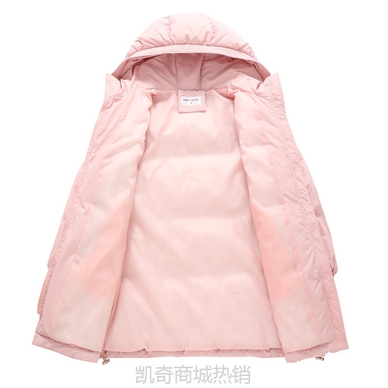 【♥首单0.1元♥】外贸2024冬季新款羽绒棉衣加厚中长款棉服韩版宽松连帽ins棉袄女