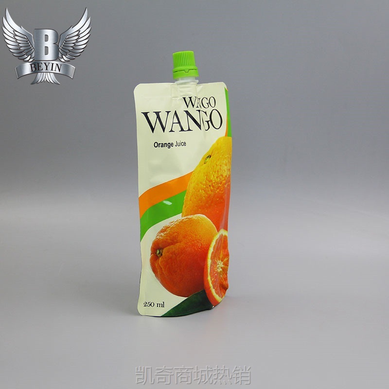 厂家批发吸嘴袋牛奶豆浆果汁酒水液体包装袋饮料袋自立吸嘴袋印刷