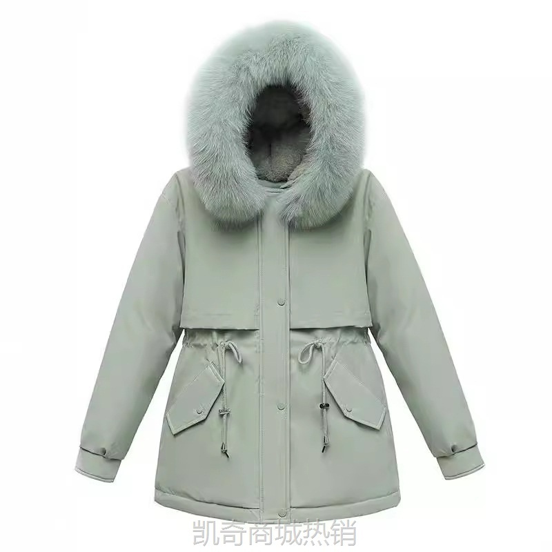 派克服棉衣冬装2023新款羽绒棉服女中长款韩版宽松大码棉袄外套潮