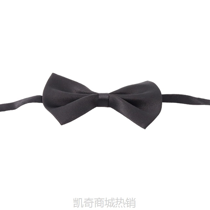 成人伴郎结婚领结婚礼正装英伦韩版红色黑色男士蝴蝶结单层领结女