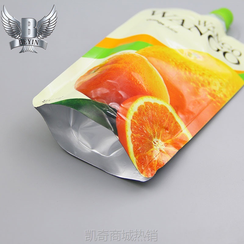 厂家批发吸嘴袋牛奶豆浆果汁酒水液体包装袋饮料袋自立吸嘴袋印刷