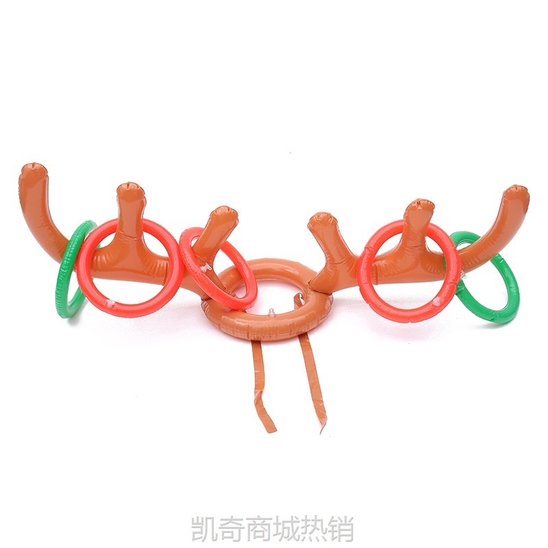 充气鹿角套圈帽投掷接整蛊新郎麋鹿婚庆结婚礼用品大全亲游戏道具