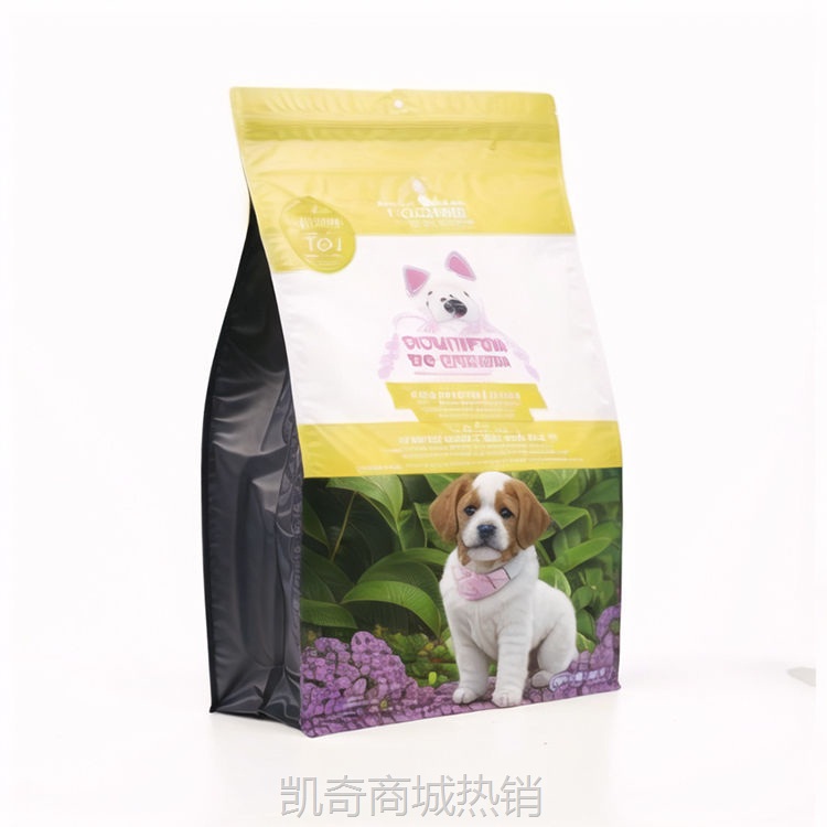 八边封狗粮食品包装袋定制 铝塑密封站立袋 宠物食品塑料复合铝袋