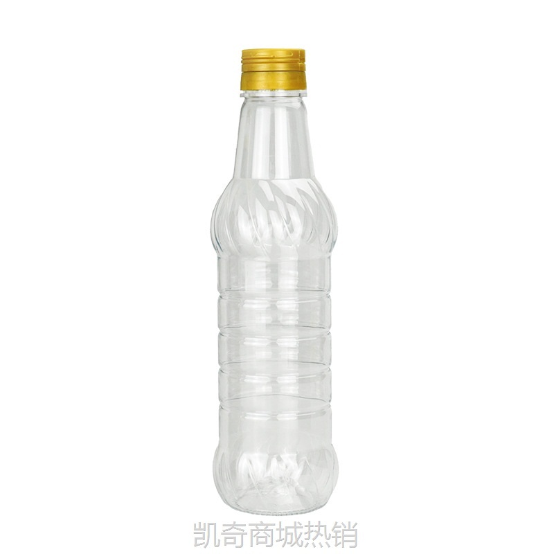 圆形透明塑料500ml山茶油核桃油瓶 酵素瓶塑料油醋汁海天款酱油瓶