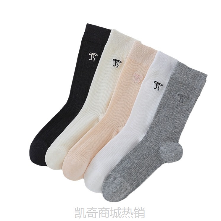 【首单1元】白色袜子女夏季薄款堆堆袜纯棉透气夏天镂空网眼玛丽珍月子中筒袜