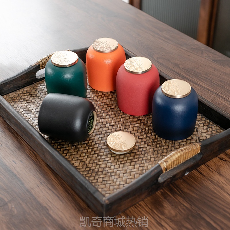 【首单1元】迷你罐复古粗陶罐便携家用罐香膏罐 陶瓷密封存储罐伴手礼品