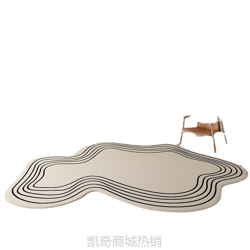 【首单1角】轻奢INS仿羊绒地毯奶油云团客厅沙发茶几地垫异形卧室床边毯耐脏