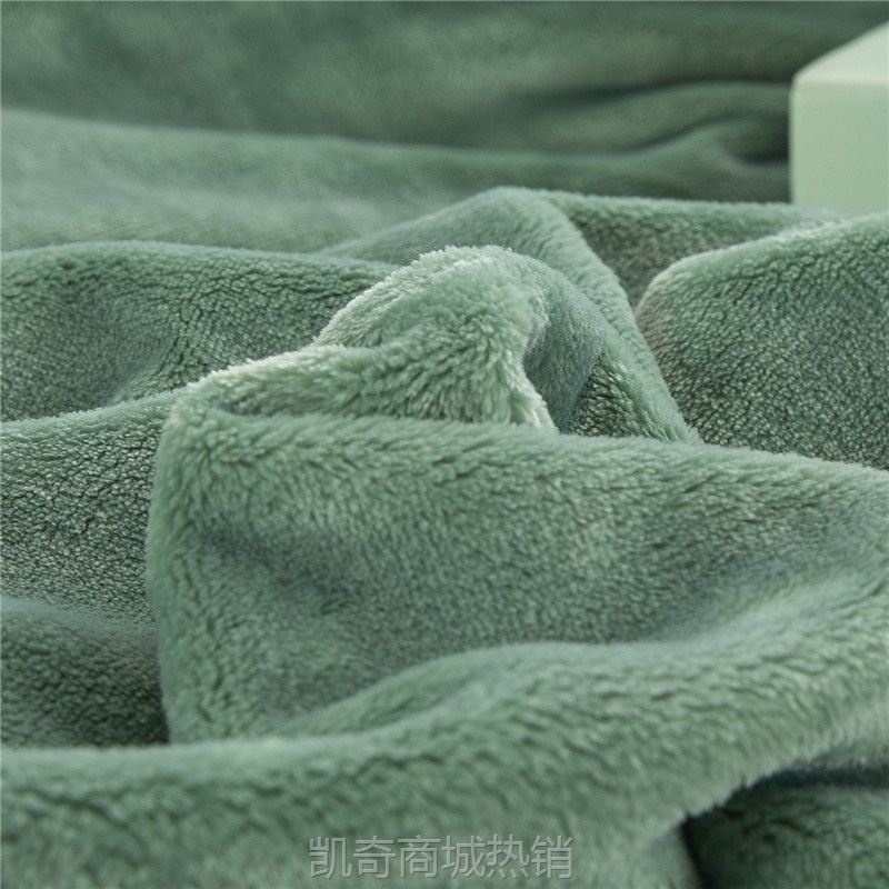 【首单1元】批发保暖珊瑚绒毯加厚法莱绒毛毯纯色绒毯秋冬季保暖跨境毯子