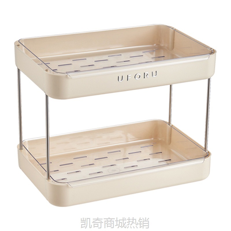 【首单1元】家用桌面置物架厨房客厅大容量杯架自带沥水盘轻奢高级杯子收纳架