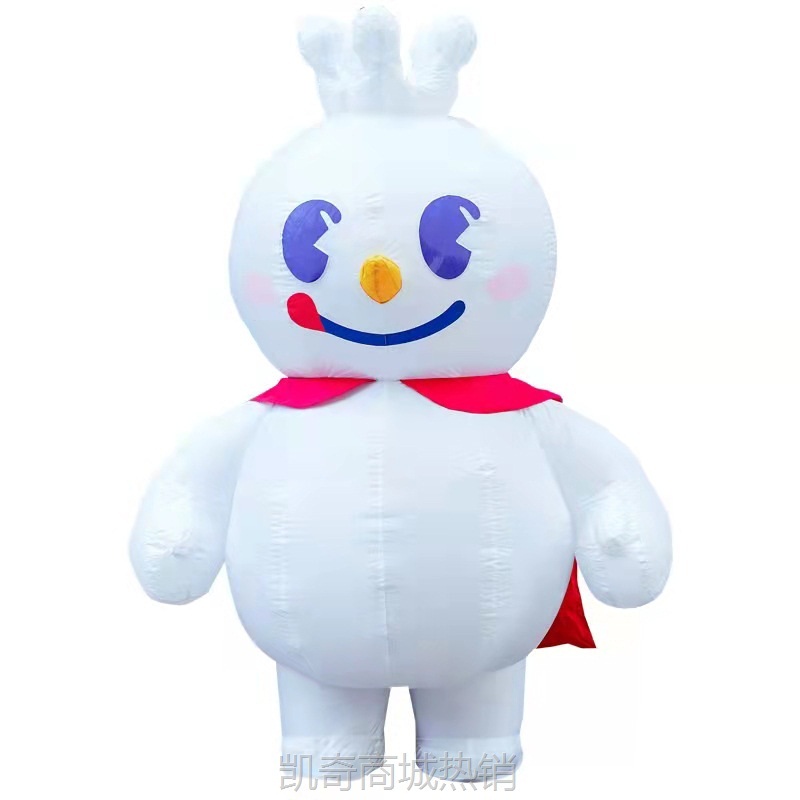 【首单1角】卡通气模定制蜜雪冰城雪王玩偶服充气行走人偶模型卡通形象吉祥物