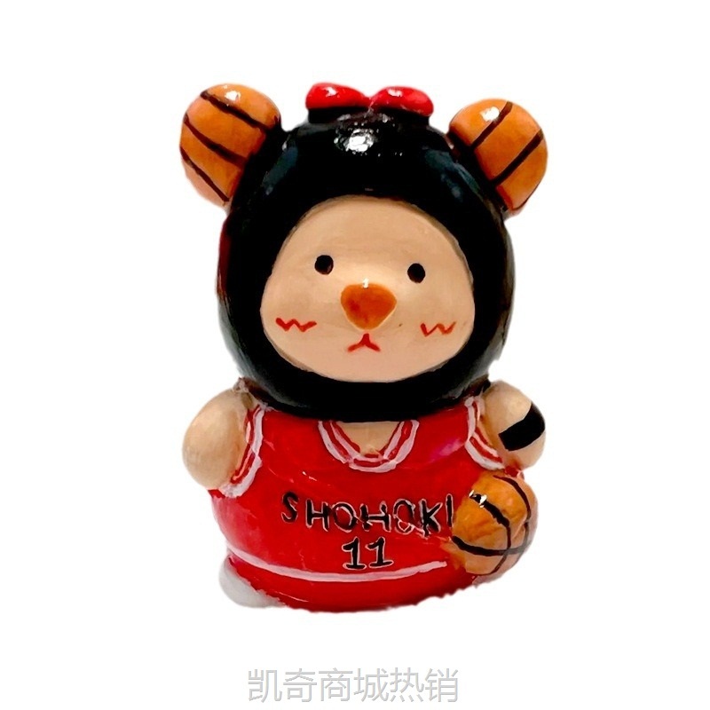 【首单1元】儿童彩绘石膏娃娃白坯diy涂色小熊涂鸦玩具画画背包熊库洛米地摊