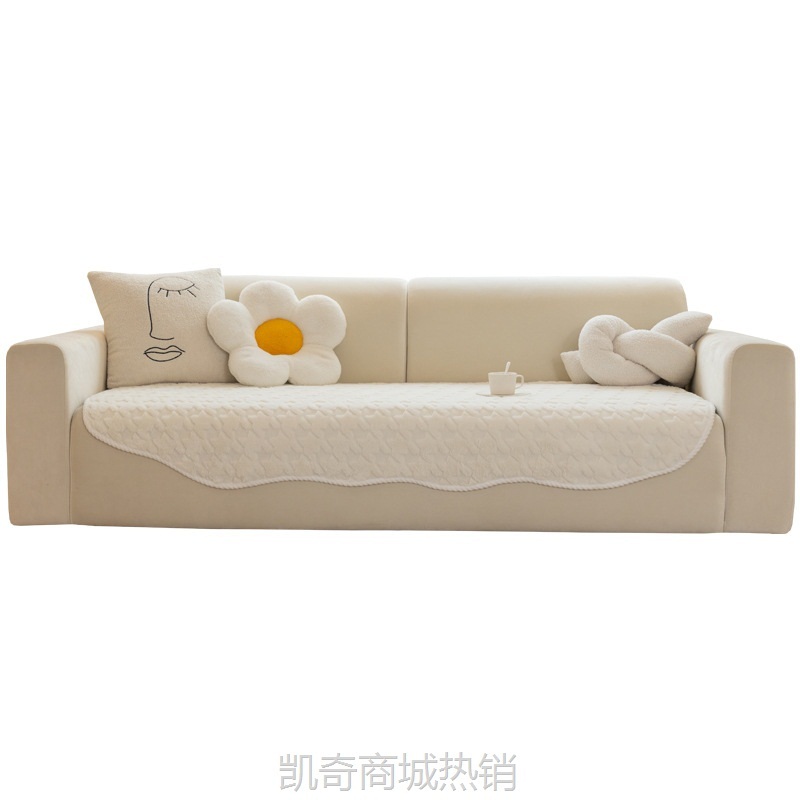 【首单1元】千鸟格沙发垫异形加厚冬季坐垫子防滑直排皮沙发套罩2024新款盖布