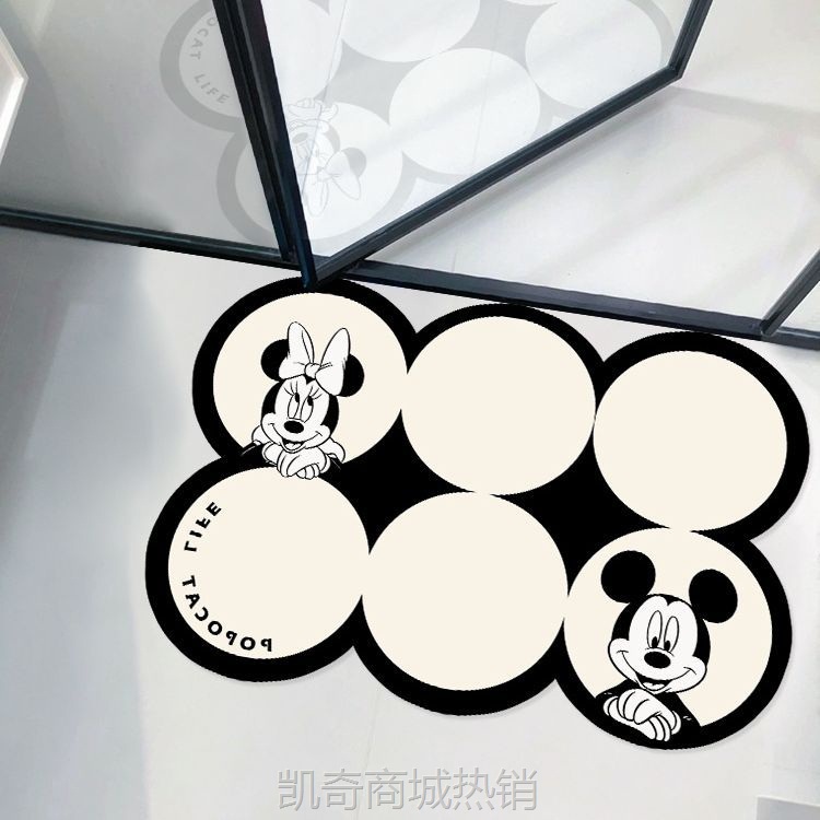 【首单1角】卡通卫浴门口吸水速干脚垫异形家用耐脏防滑地垫易收纳硅藻泥地垫