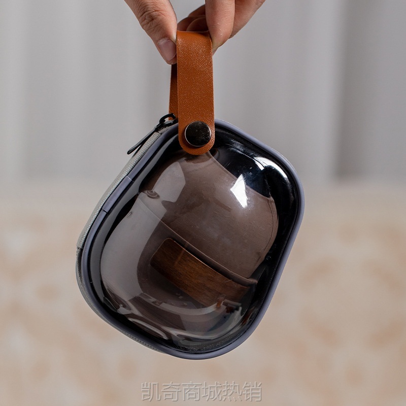 【首单1元】便携紫砂旅行茶具户外露营泡茶快客杯企业节日伴手礼套装制定logo