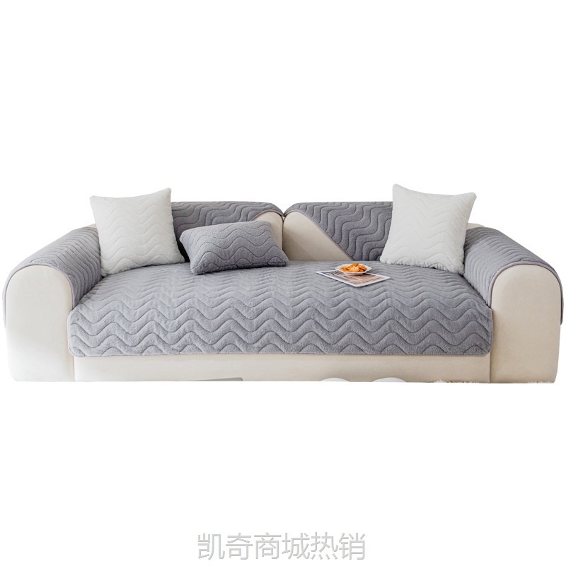 【首单1元】毛绒沙发垫冬季简约现代加厚保暖坐垫子防滑沙发靠背盖巾新款2024