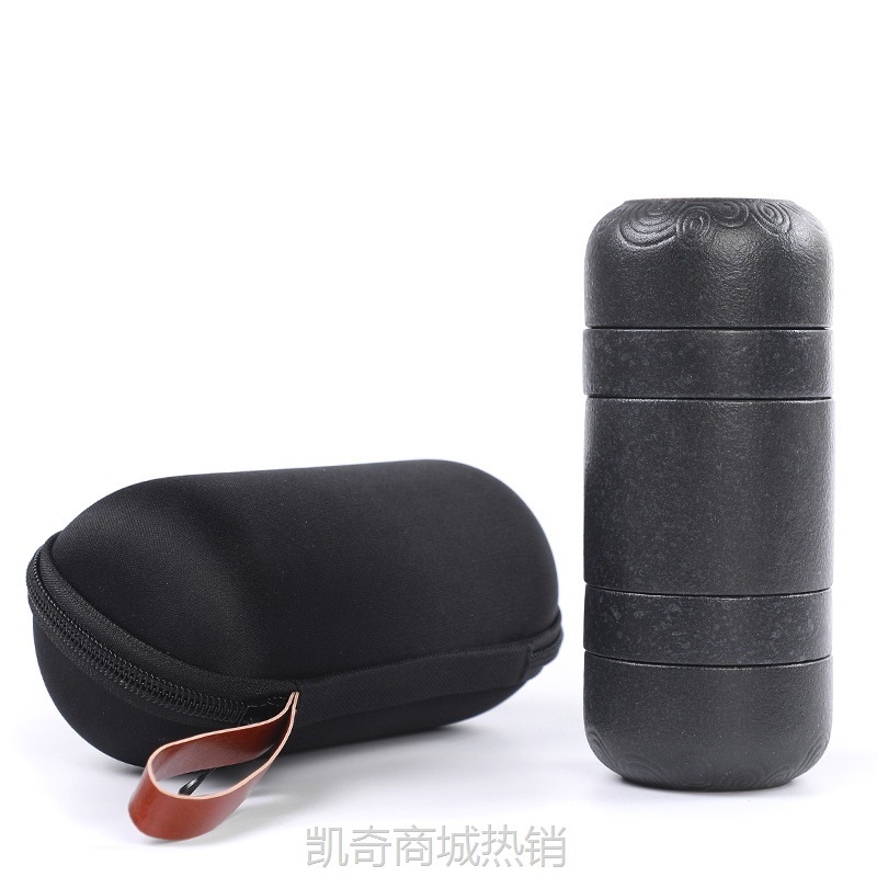 【首单1元】黑陶同心杯一壶四杯旅行茶具公司广告宣传活动节日实用礼品批发