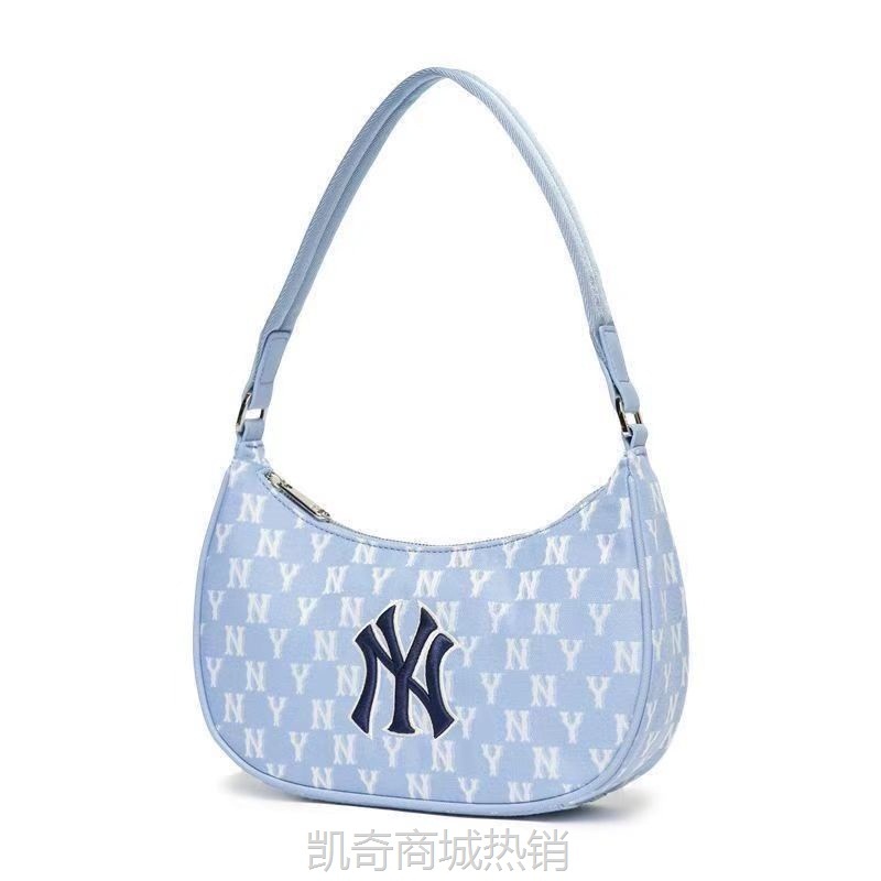【♥首单3元♥】MLB腋下包2024夏季新款ny刺绣复古老花女士时尚百搭手提包单肩包