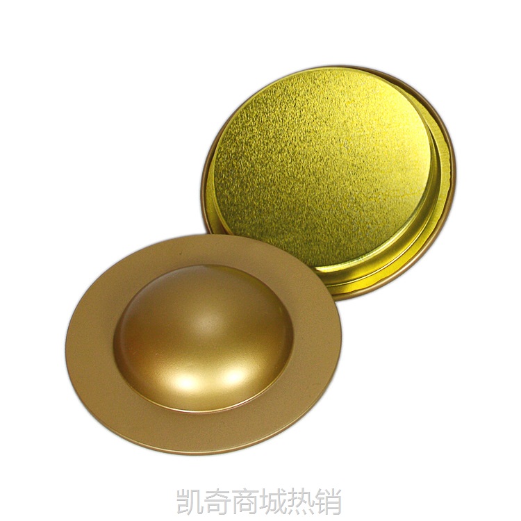 【♥首单1元♥】冠华制罐厂现货批发新款多功能通用圆罐茶叶包装金色马口铁盒