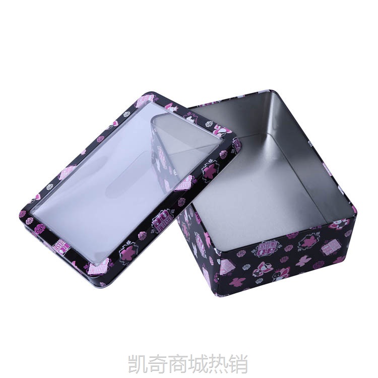 【♥首单1元♥】PVC窗口马口铁香水精品包装盒 UV印刷马口铁通用包装