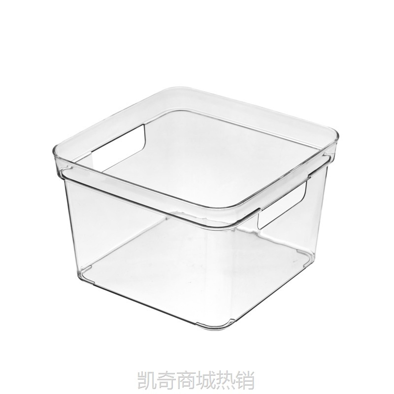 【♥首单1元♥】桌面方形带盖收纳盒塑料透明化妆品护肤品整理盒零食玩具收纳筐