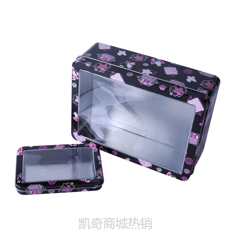 【♥首单1元♥】PVC窗口马口铁香水精品包装盒 UV印刷马口铁通用包装
