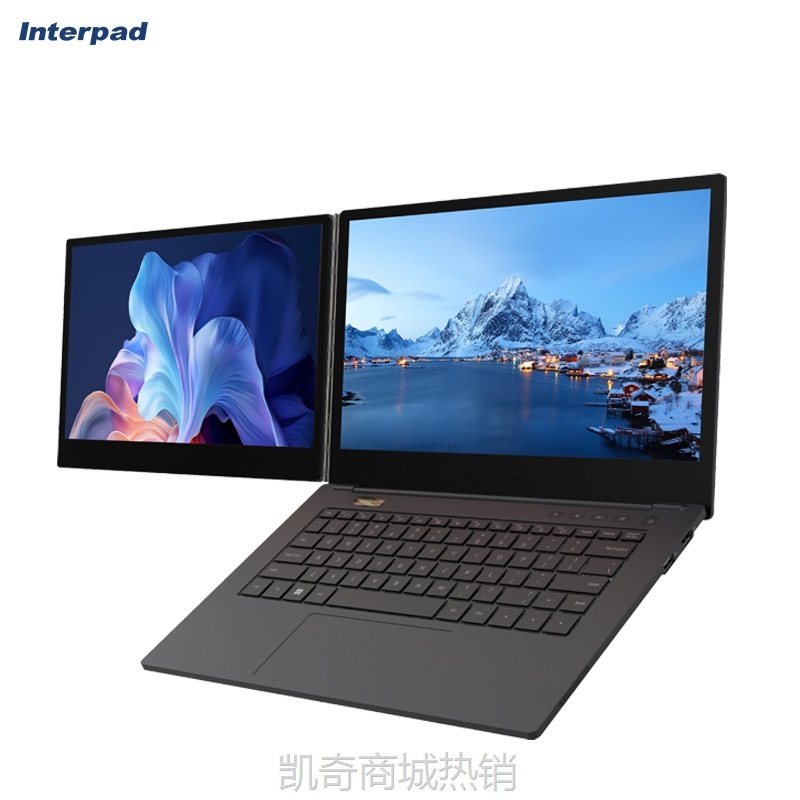 【首单399】新款14寸笔记本I7 12代商务办公便携双屏异显双屏同显笔记本电脑