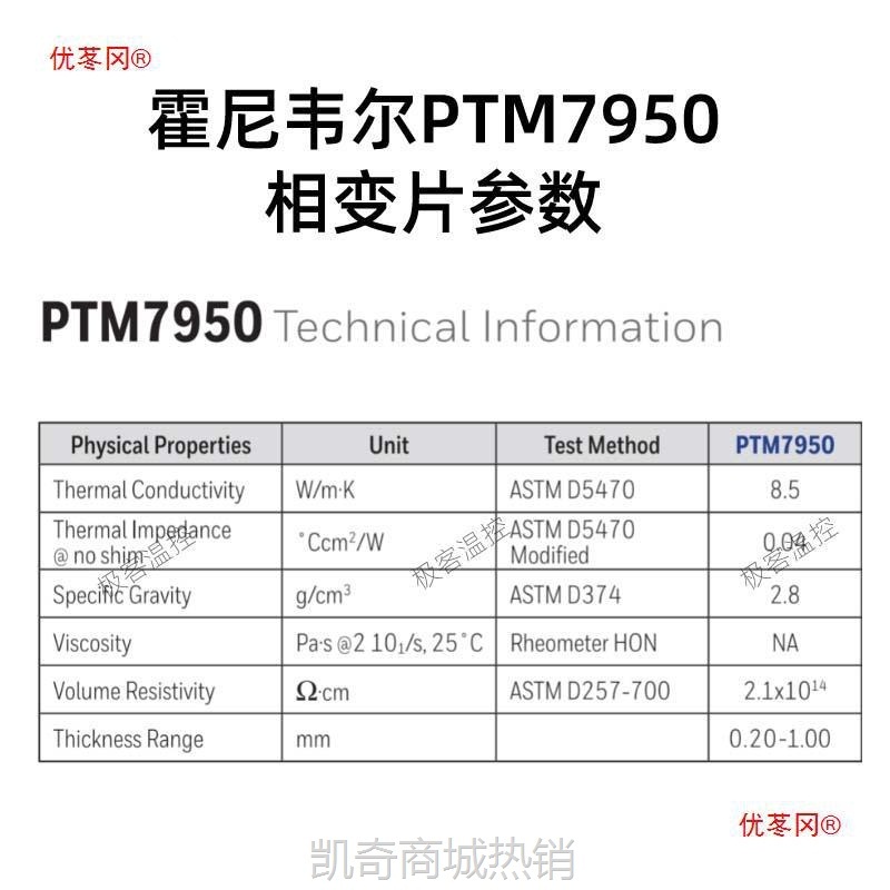 【首单399】霍尼韦尔7950相变导热片 笔记本电脑相变硅脂cpu导热膏垫贴片材料