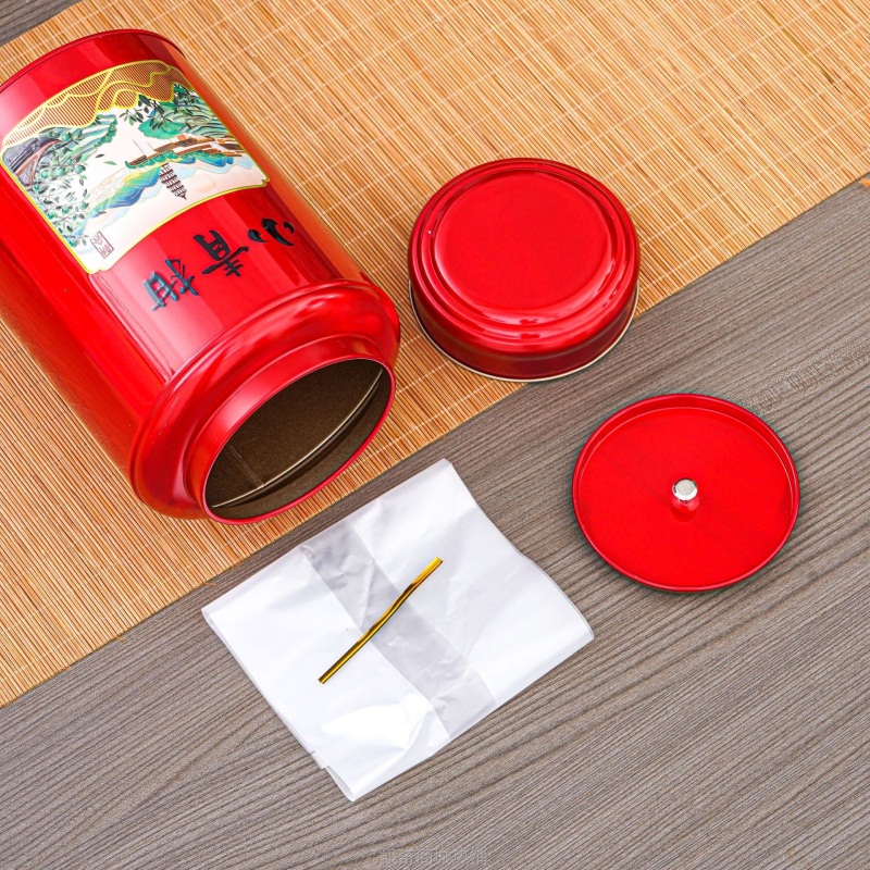【♥首单1元♥】新品上市 雕射工艺小青柑一斤装铁罐现货批发圆罐包装罐柑普茶桶