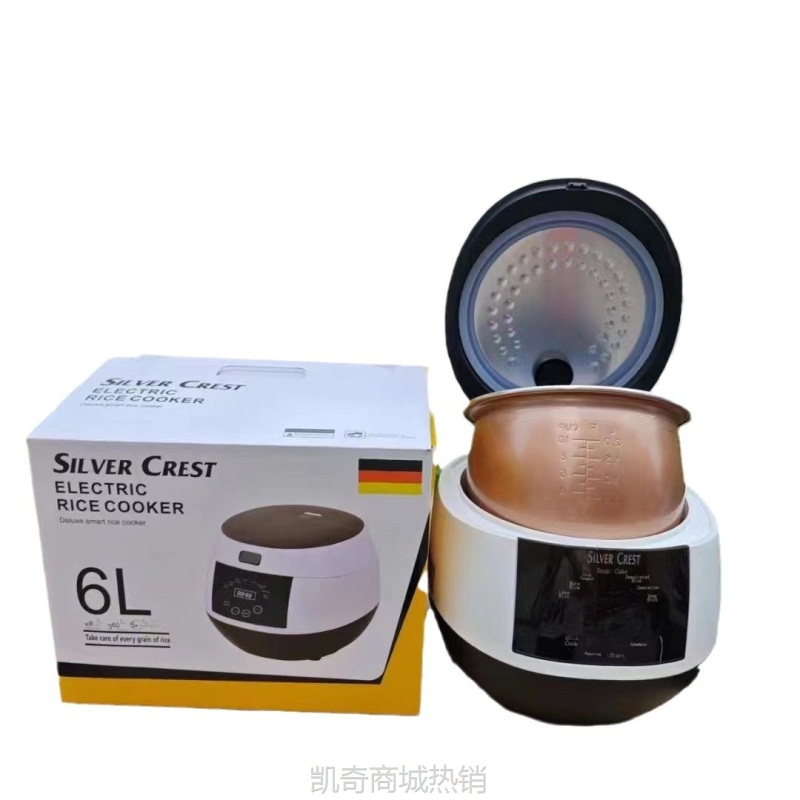【♥首单9元♥】预约定时Silver Crest 5L电饭锅跨境批发智能电饭煲家用多功能