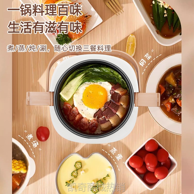 【♥首单9元♥】正半球mini电饭锅1-2人小型2一3人电饭煲家用迷你多功能带蒸笼
