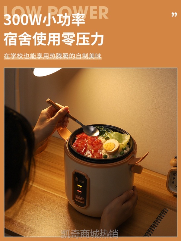 【♥首单9元♥】迷你电饭煲1-2升人家用小型电饭锅宿舍多功能一人蒸煮饭
