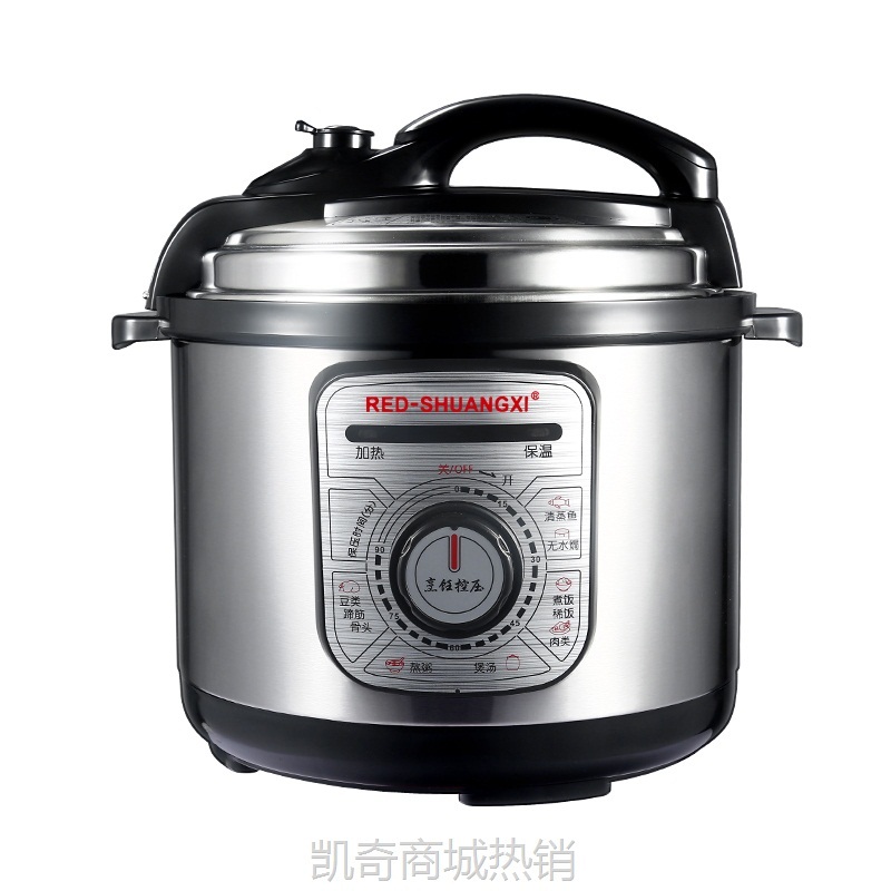 【♥首单9元♥】机械电压力锅304不锈钢高压锅饭煲家用3L5L8L商用12L双胆正品旗舰