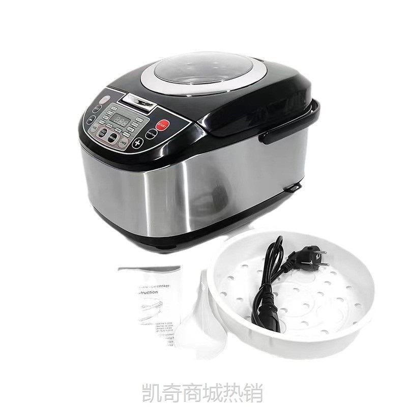 【♥首单9元♥】Rice cooker5L英文电饭煲家用智能预约大容量电饭锅厂家批发跨境