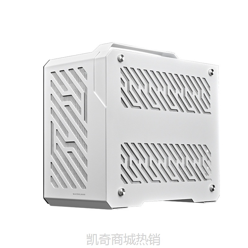 【♥首单59♥】玩嘉铝元素轻便型随身带ITX/MATX侧透水冷台式迷你纯白电脑小机箱