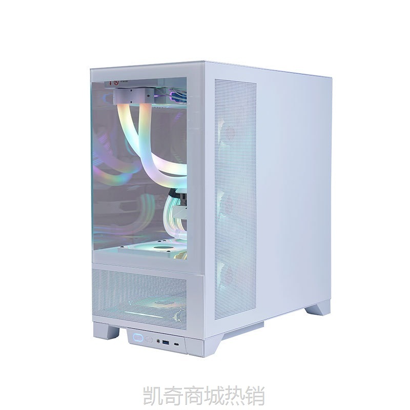 【♥首单59♥】玩嘉台式电脑海景房主机机箱桌面全景侧透电竞水冷游戏机箱明PRO