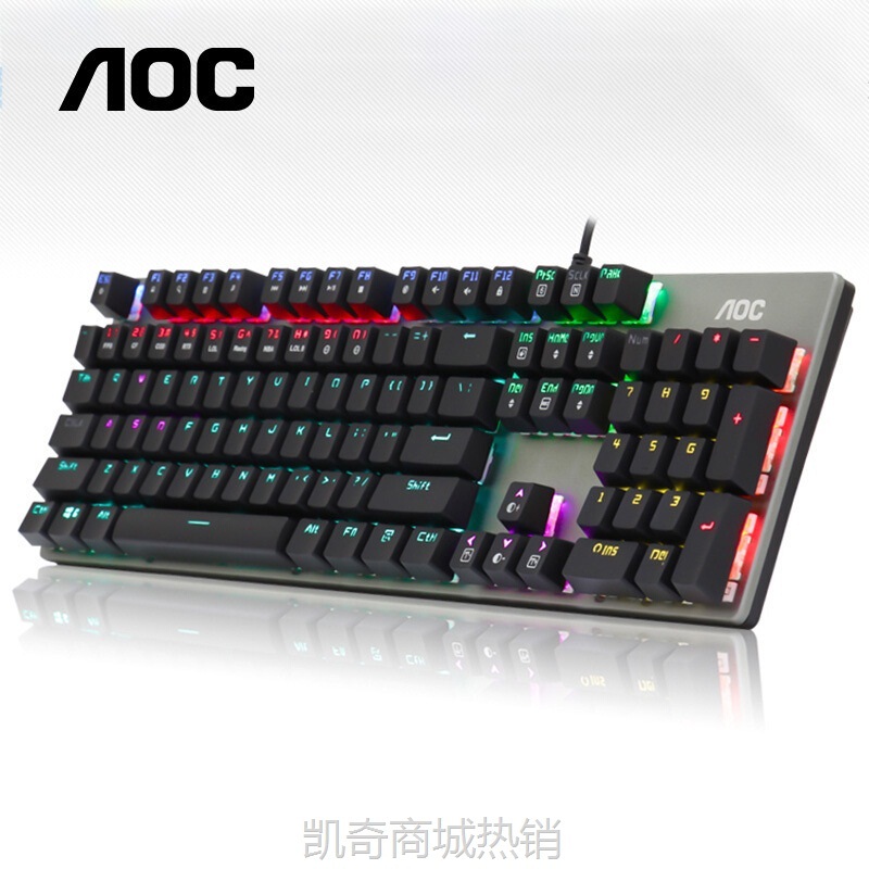 【♥首单59♥】GK410电竞游戏有线青轴笔记本台式电脑办公104键机械键盘批发跨境