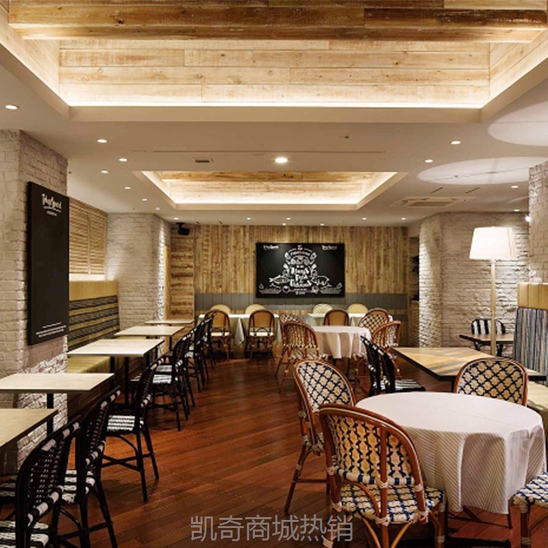 【♥首购1元♥】厂家直营批发休闲意式主题餐厅餐饮桌椅卡座沙发组合套装来图可做