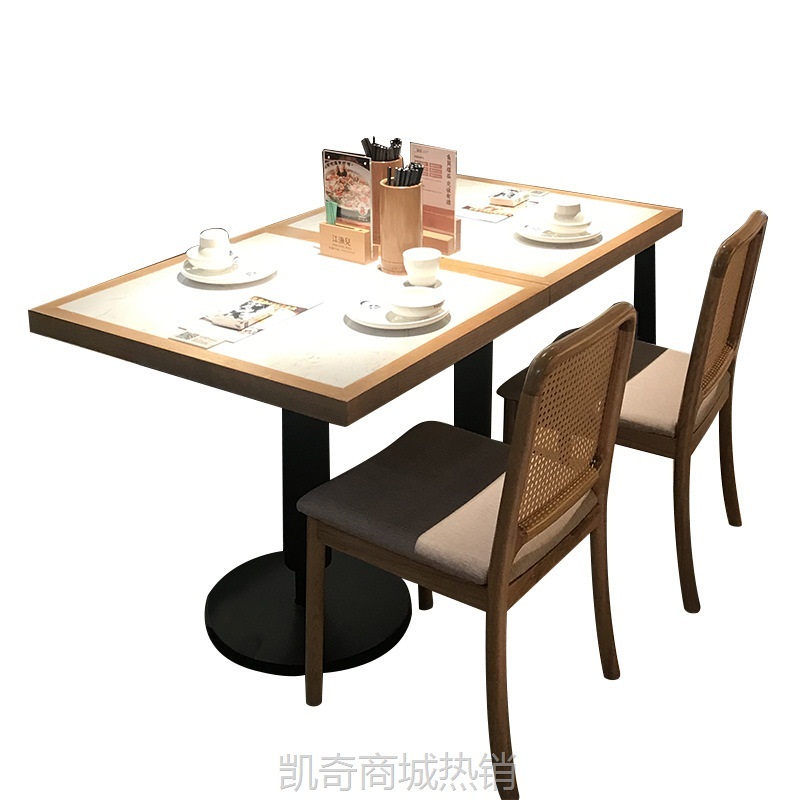 【♥首购1元♥】厂家直营批发休闲中式主题餐厅餐饮桌椅卡座沙发组合套装来图可做